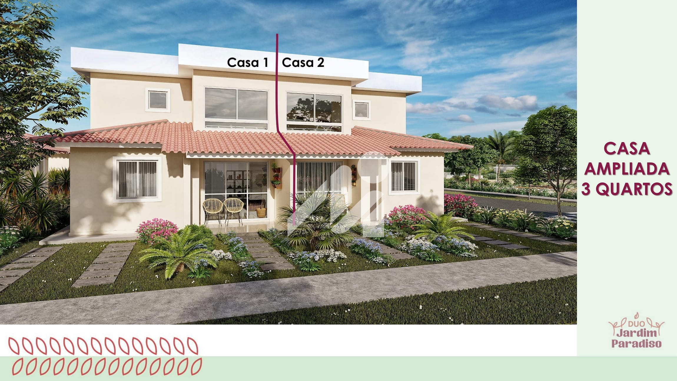 Casa à venda no Residencial Duo Jardim Paradiso, no Bairro Jatobá, Vitória da Conquista, BA (em construção)