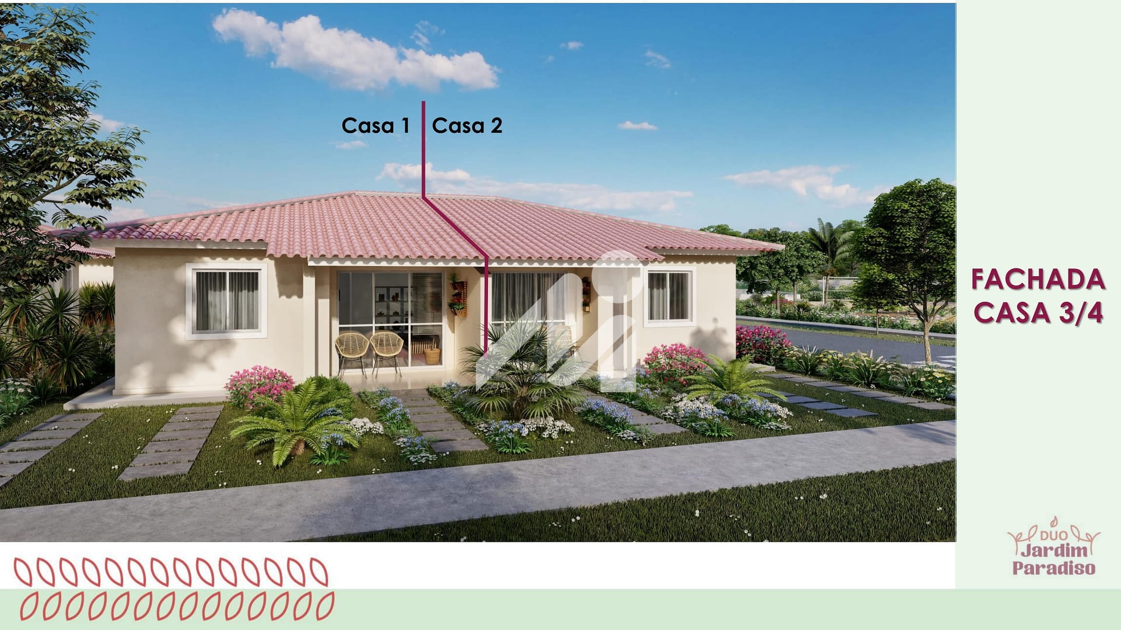 Casa à venda no Residencial Duo Jardim Paradiso, no Bairro Jatobá, Vitória da Conquista, BA (em construção)